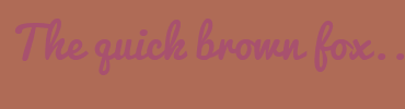 Image with Font Color A8516E and Background Color AF6B56